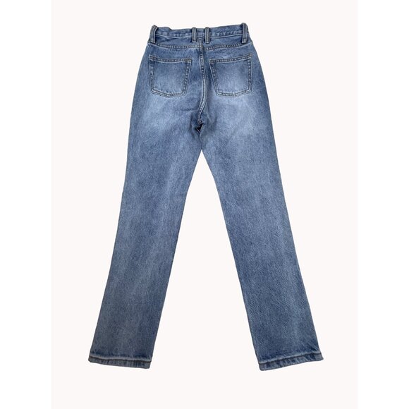 J. Galt Womens Straight-Leg Blue Denim Jeans Sz S - Picture 2 of 6
